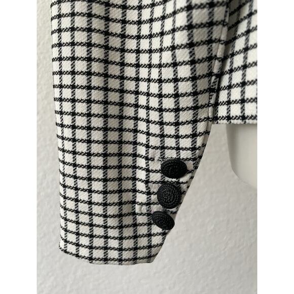 Rachel Zoe Blazer Jacket Single Breast Plaid Stretch Lined Office Professional - Picture 10 of 12